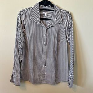 J. Crew Striped Button Up Women’s Top